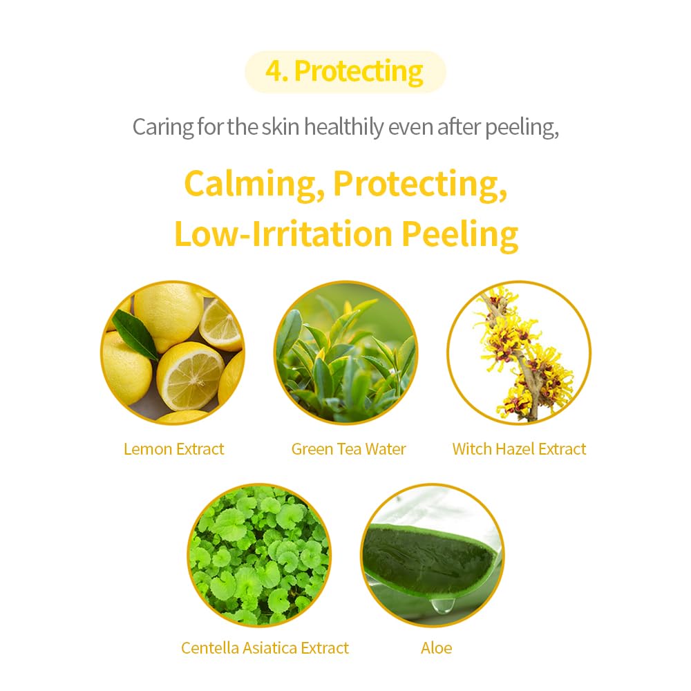 Secret Key Lemon Sparkling Peeling Gel during application with bubbling carbonated splash