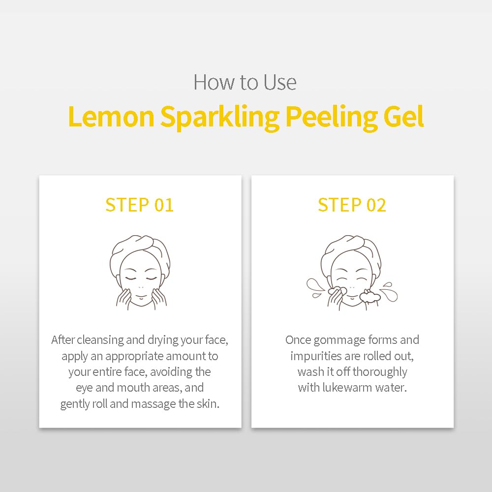 Secret Key Lemon Sparkling Peeling Gel travel-compact bottle for quick refreshing cleanse