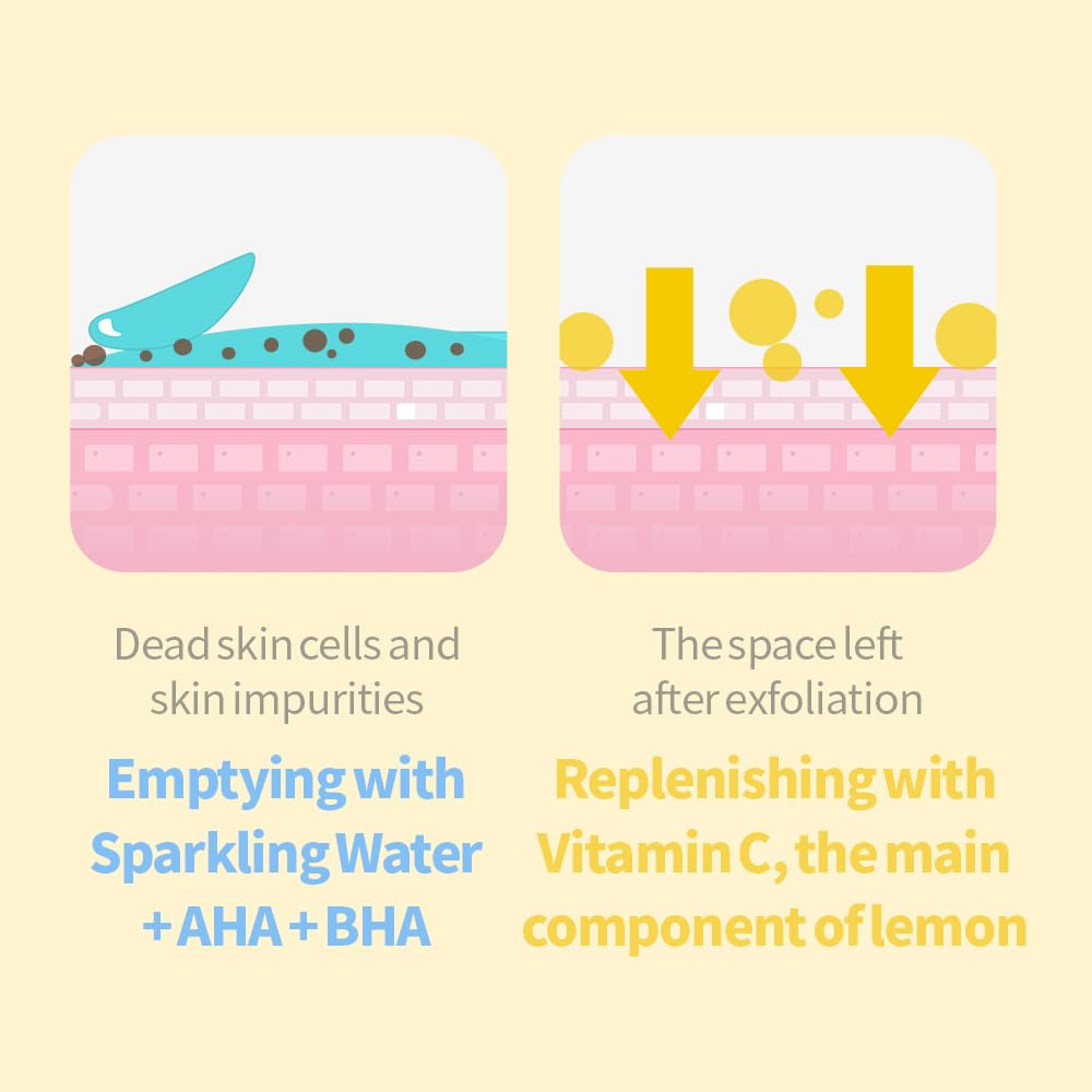 Secret Key Lemon Sparkling Peeling Gel Vitamin C glow promoting brighter-looking skin