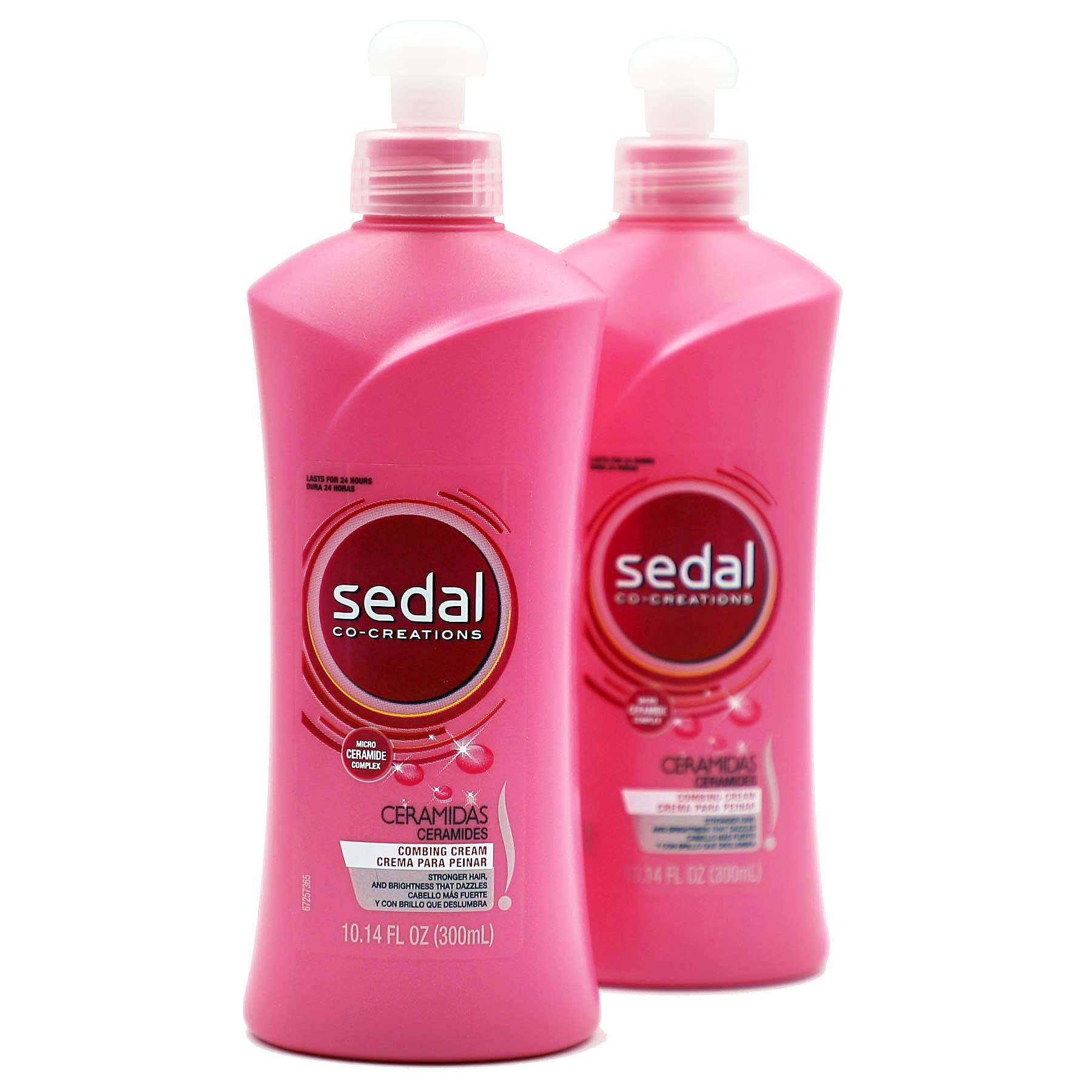 Sedal Co-Creations Ceramidas Leave-In bottle front highlights daily shine and hydration.