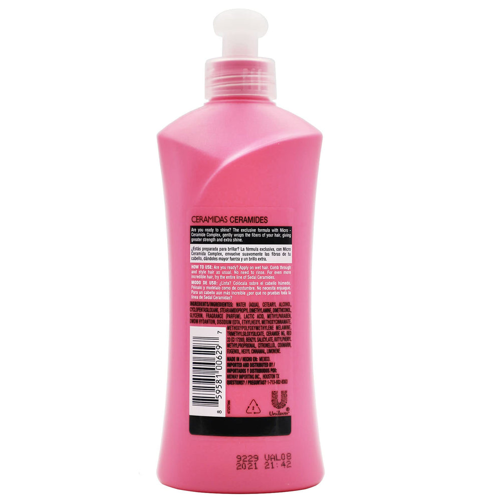 Sedal Co-Creations Ceramidas 2-pack packaging shot conveys value and convenient routine.