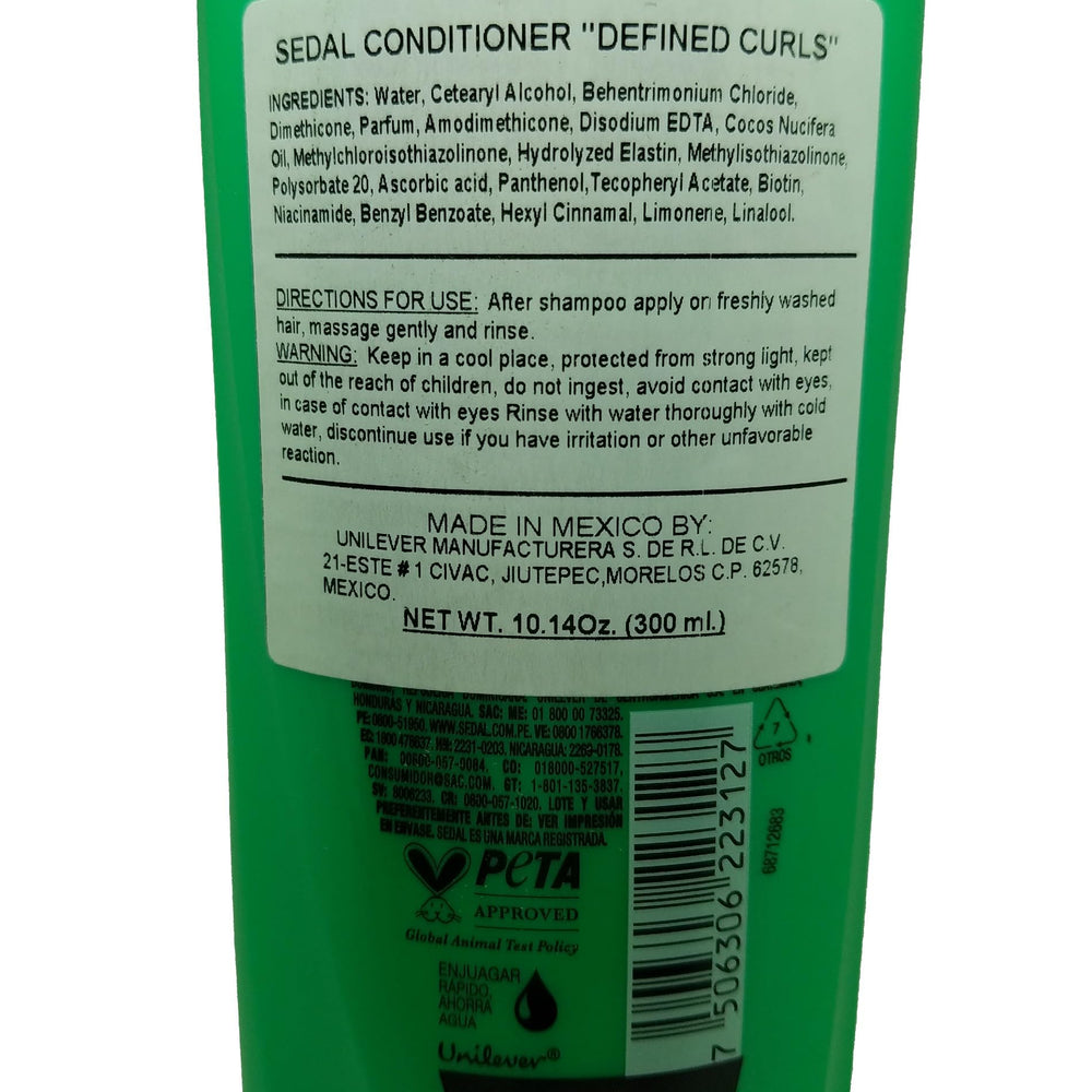 Sedal Rizos Definidos triple set on packaging highlights complete curl care routine.