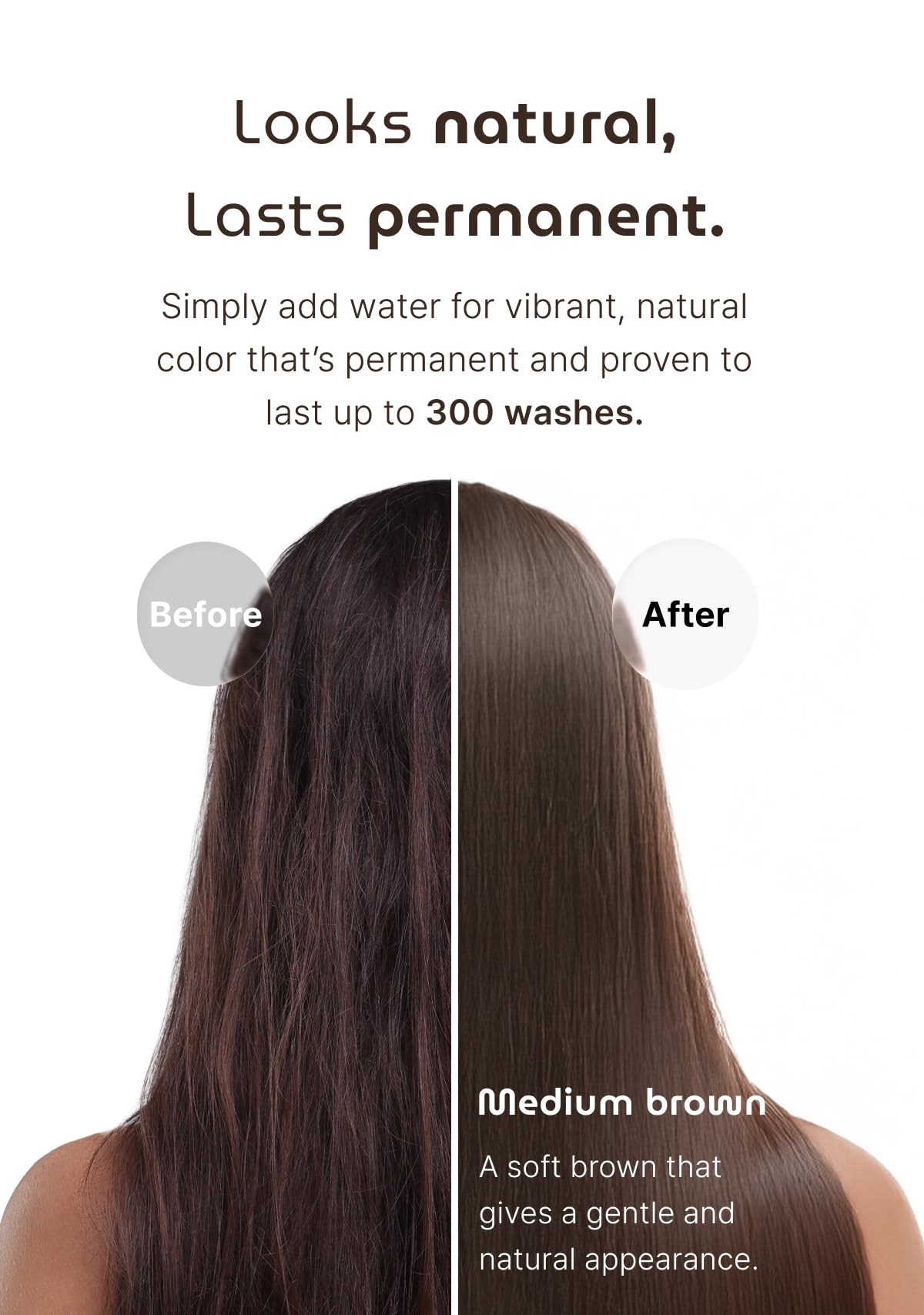 SEEDBEE root touch-up shows seamless gray blending.