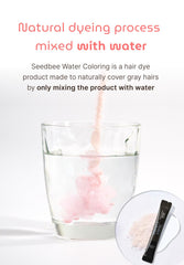 SEEDBEE mixing water activates color for smooth root touch-ups.