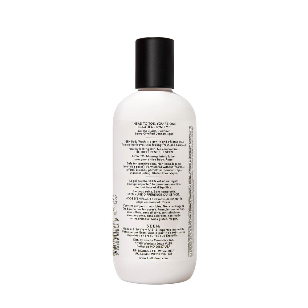 SEEN hero ingredient bisabolol offers soothing relief during daily showers.