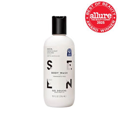 SEEN fragrance-free pump-foam demonstrates creamy lather that nourishes without clogging pores.