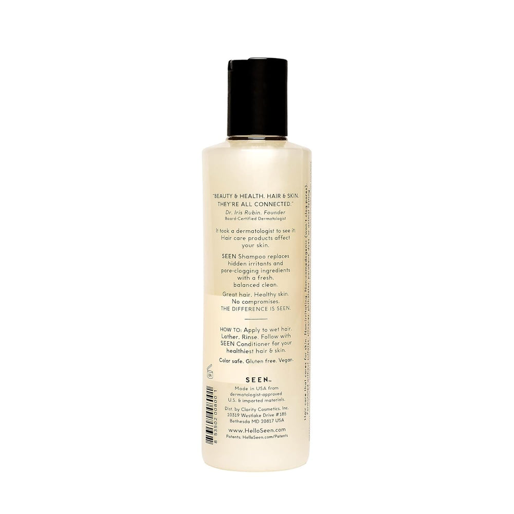 SEEN conditioner bottle delivering soft detangling and smoother strands