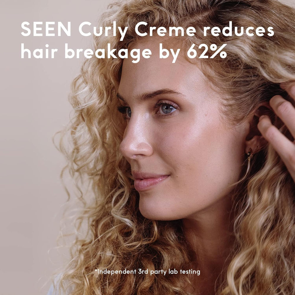 SEEN Curly On The Go Kit travel packaging keeps bundles compact for on-the-go styling.