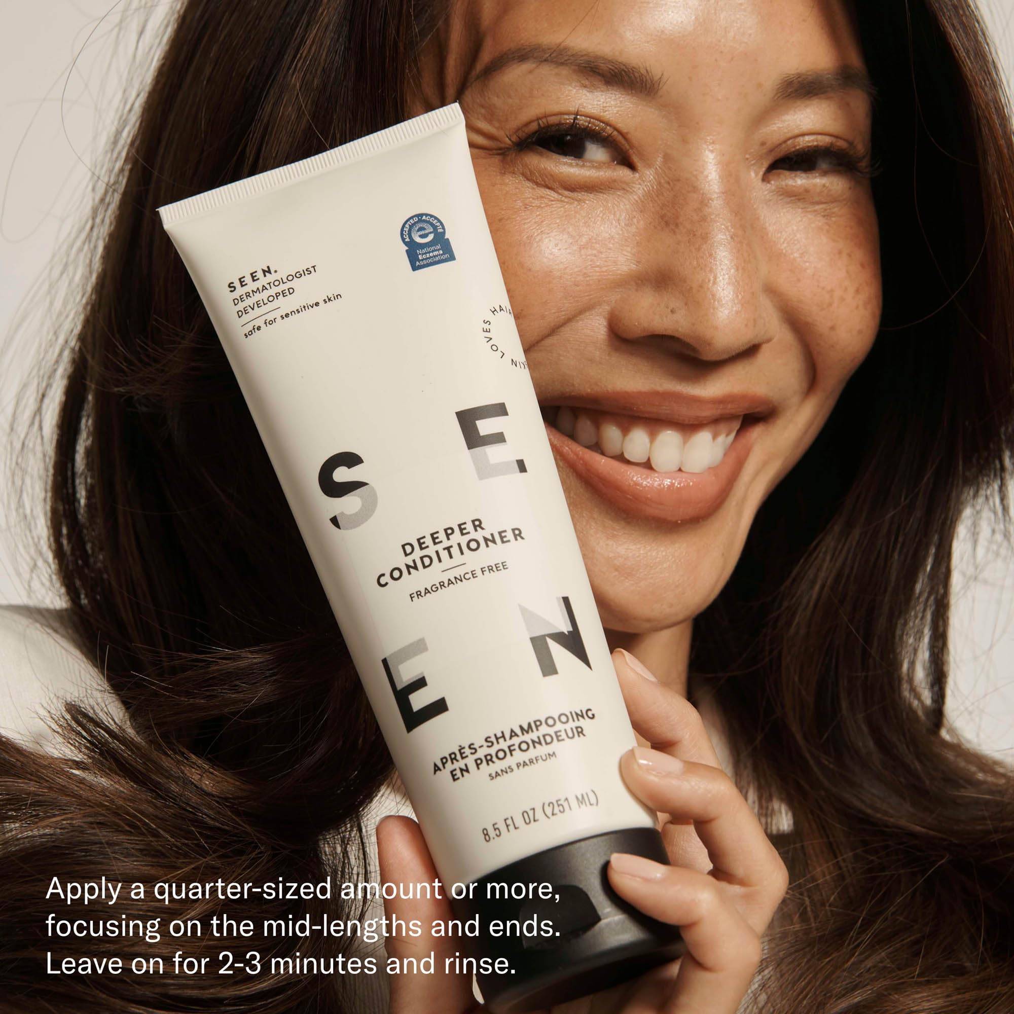 SEEN Deeper Conditioner fragrance-free with hemisqualane and bisabolol as hero ingredients