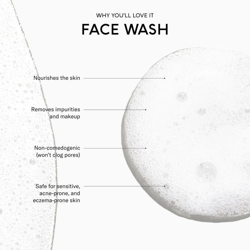 SEEN Face Wash with squalane highlights hydration and skin barrier support