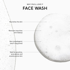 SEEN Face Wash with squalane highlights hydration and skin barrier support