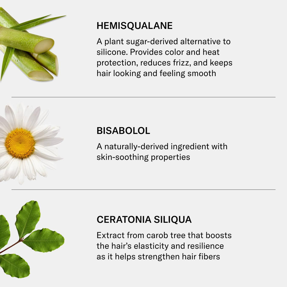 SEEN squalane ingredient close-up showing nourishment and softness for hair.