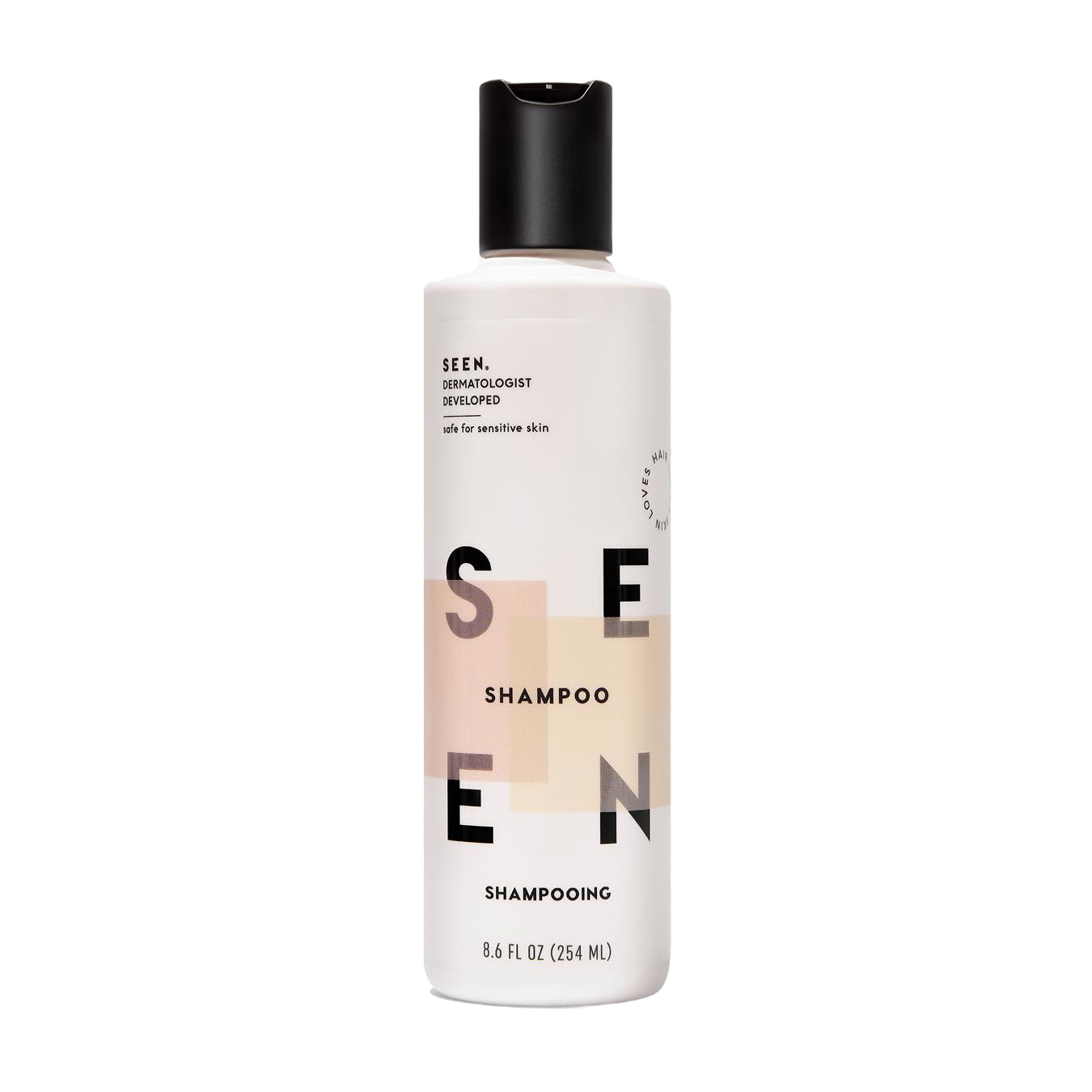 SEEN Shampoo bottle with pump for easy dispensing and mess-free use