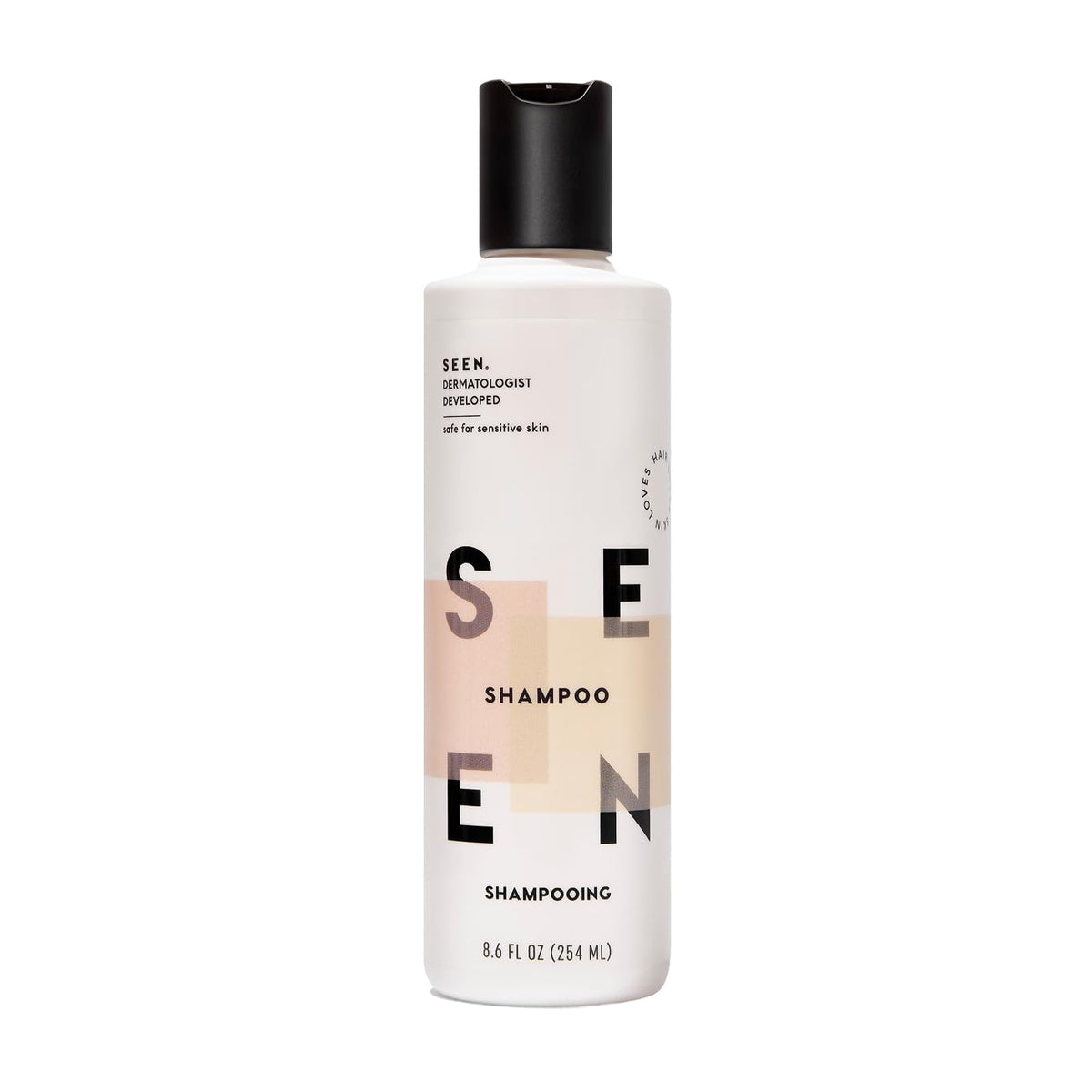 SEEN Shampoo bottle with pump for easy dispensing and mess-free use