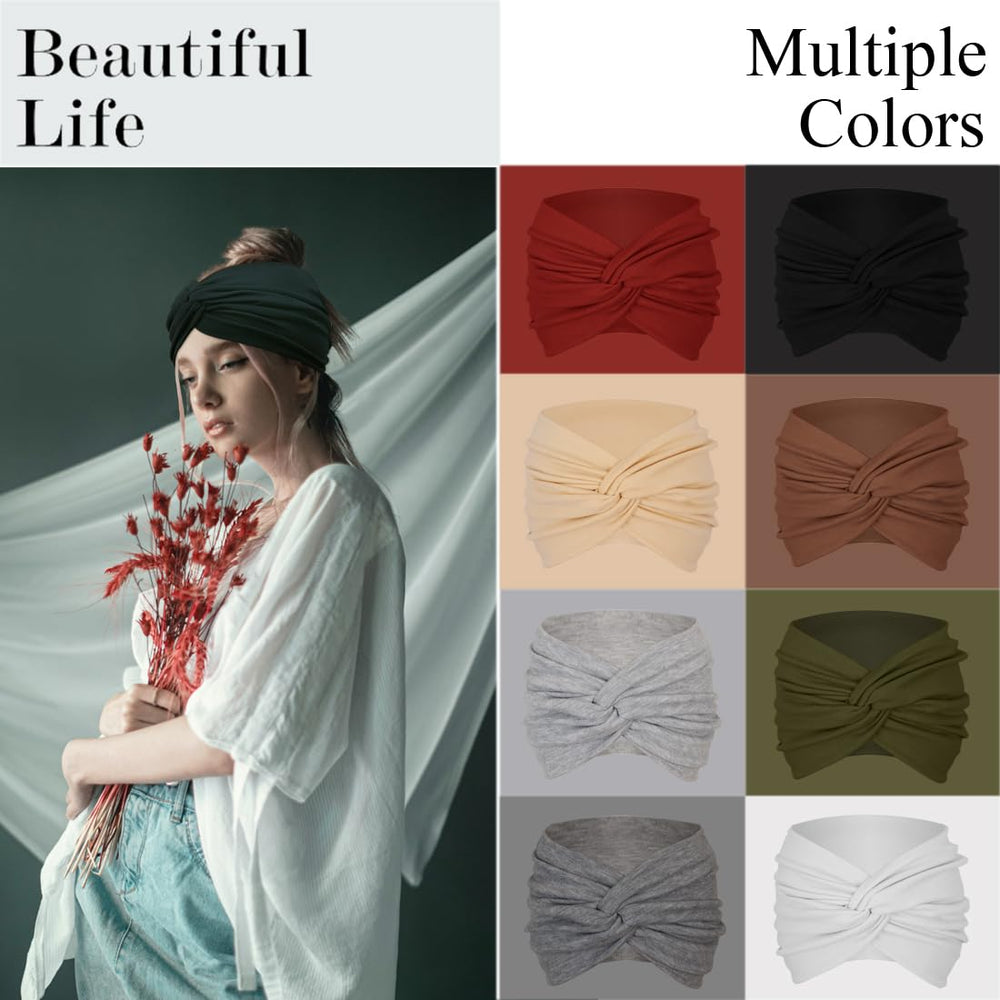 Sefiinh extra wide headbands back view highlighting secure fit and smooth back