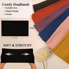 Sefiinh wide headband navy supports a comfy fit for cardio and commuting