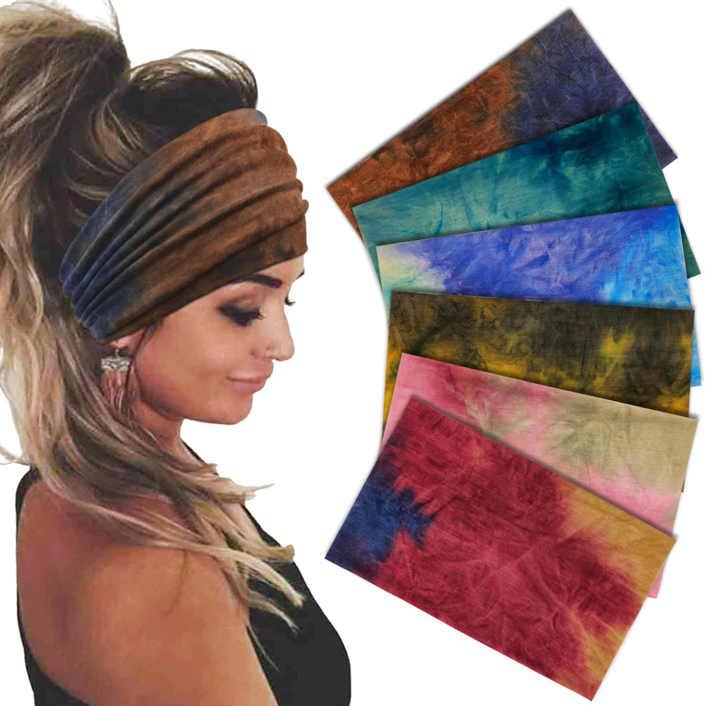 Sefiinh wide headbands bundle: six colors, soft and stretchy for all-day comfort.