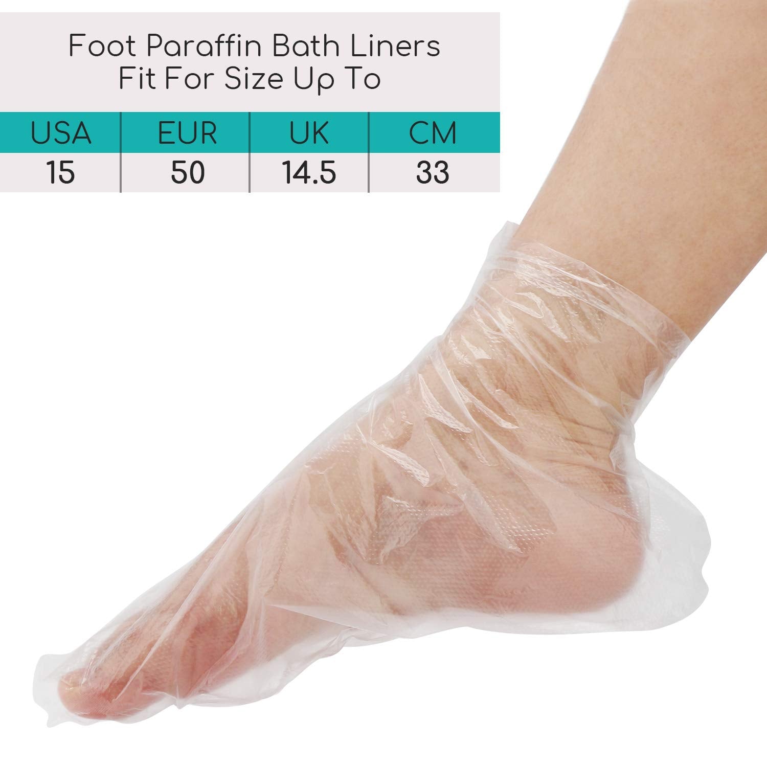 Segbeauty paraffin foot liners in a tidy set ready for pampering.