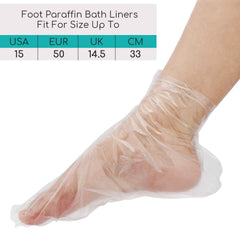 Segbeauty paraffin foot liners in a tidy set ready for pampering.