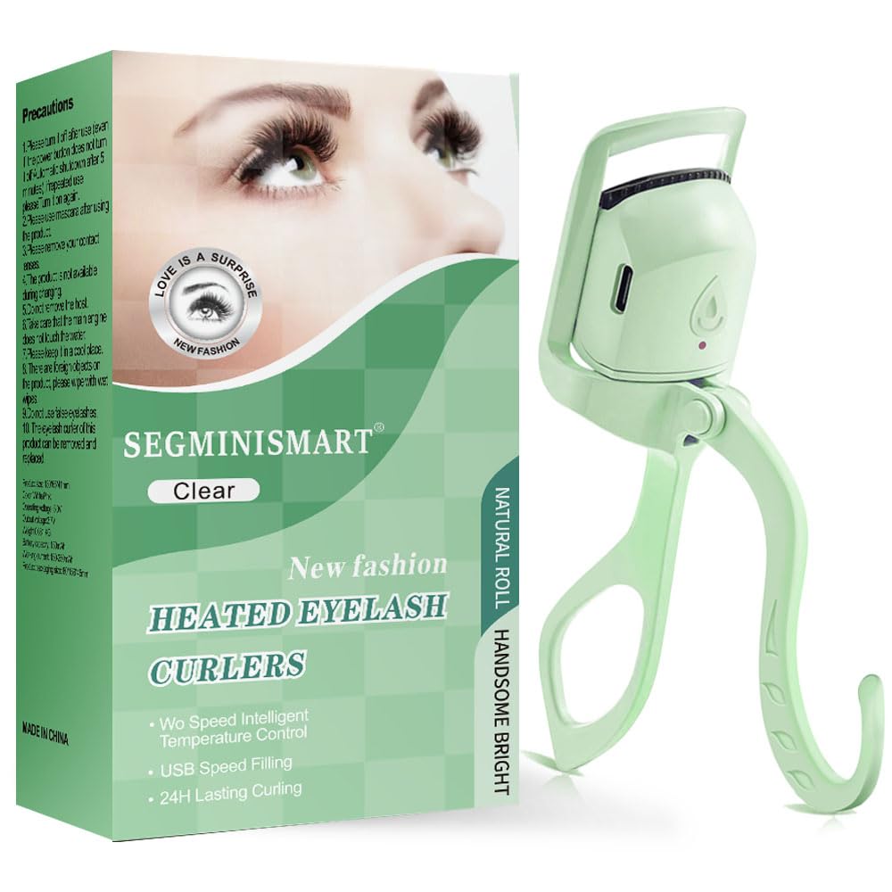 Segminismart heated eyelash curler with fast heat delivers quick curl for busy mornings.