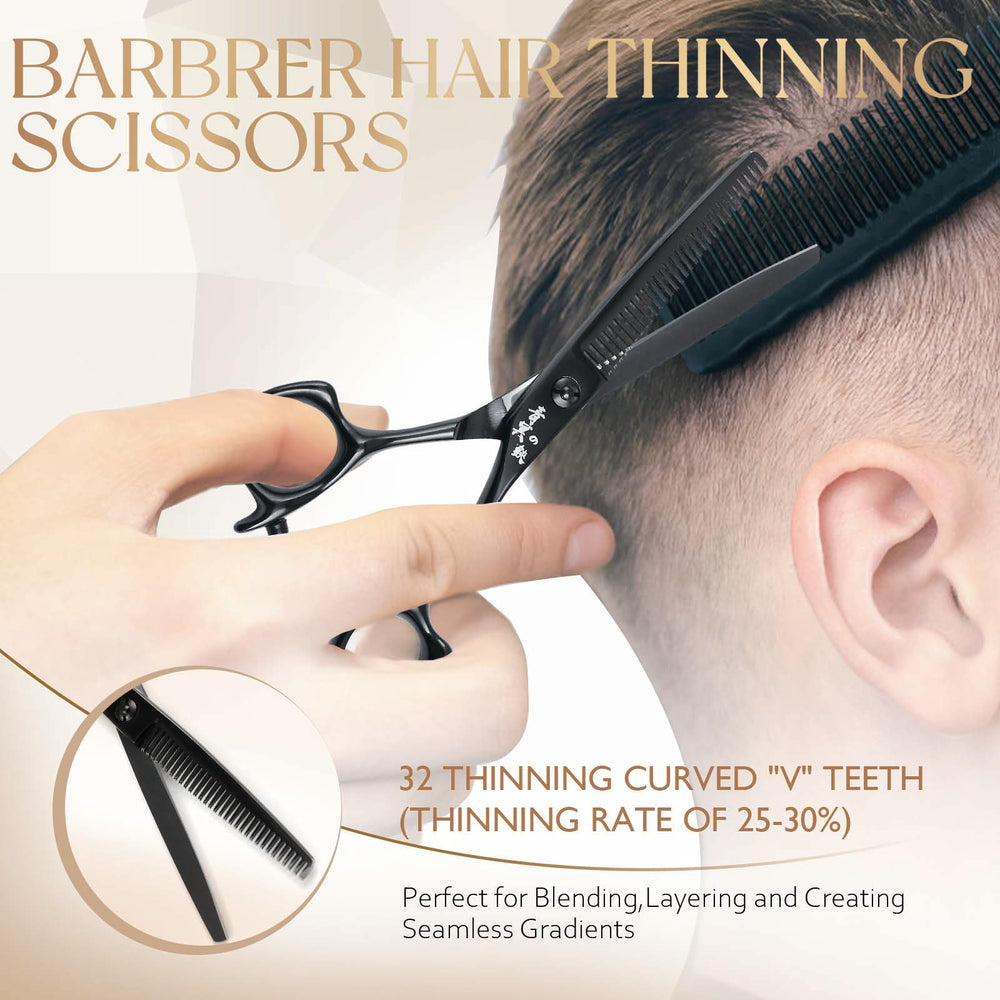SEIMEIKEN cutting scissors in action highlight razor-sharp blades for versatile layering and edge detailing.