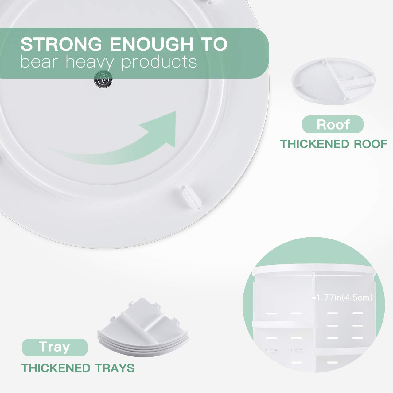 seinlife washable removable trays, easy cleaning without losing shape.