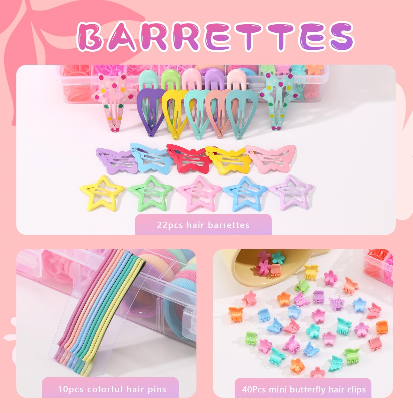 Seiolieliou 10-piece bobby pins for secure kid-friendly hairstyles