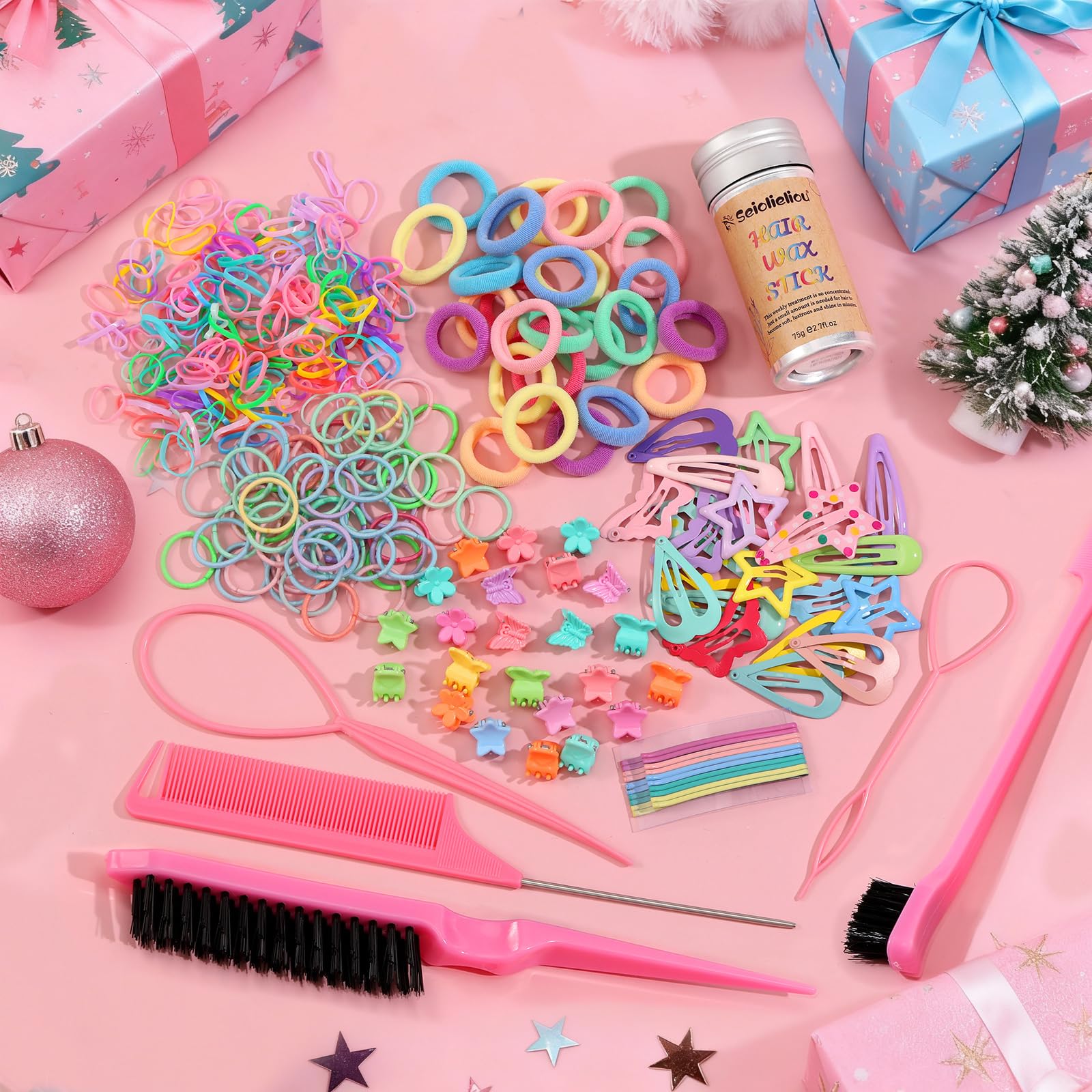 Seiolieliou gift-packaged hair accessories set for holidays or birthdays