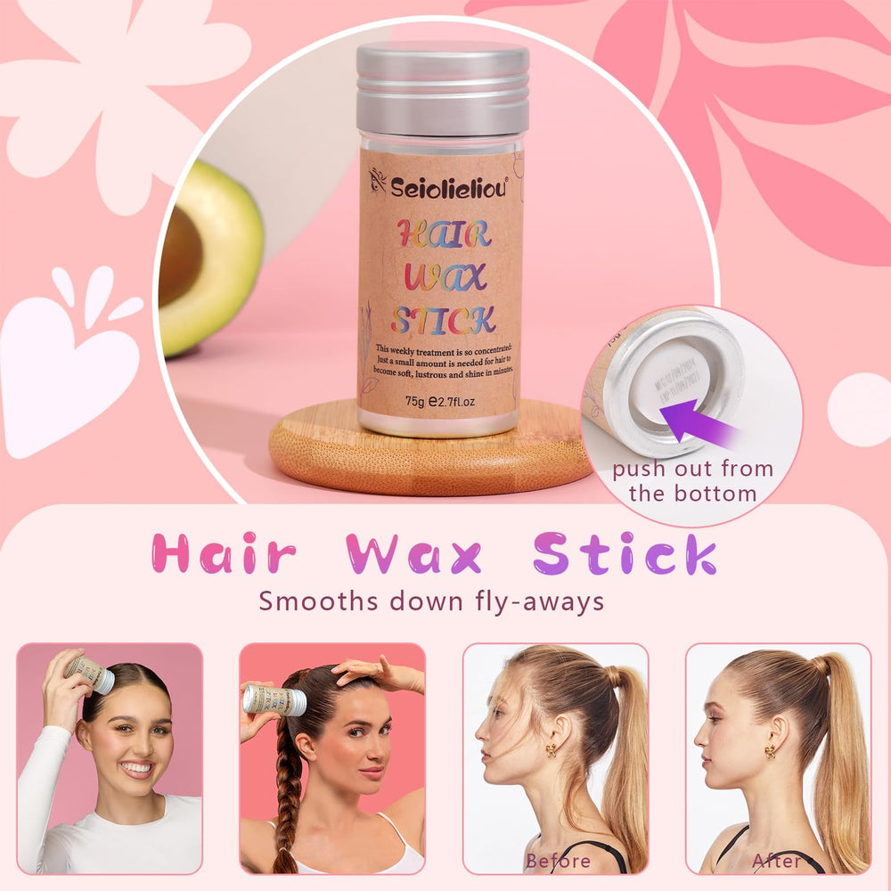 Seiolieliou hair wax stick to smooth flyaways and frizz