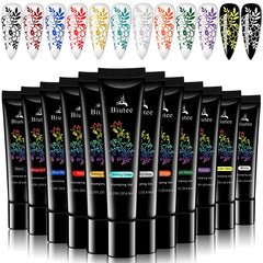 SEISSO stamping gels 12-color set close-up for vibrant, durable nail art.