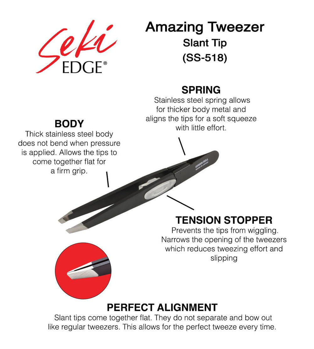 Seki Edge SS-518 Made in Japan design combines precision with long-lasting stainless steel.