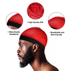 Selalu goro de seda negro, satén transpirable que protege la humedad del cabello.