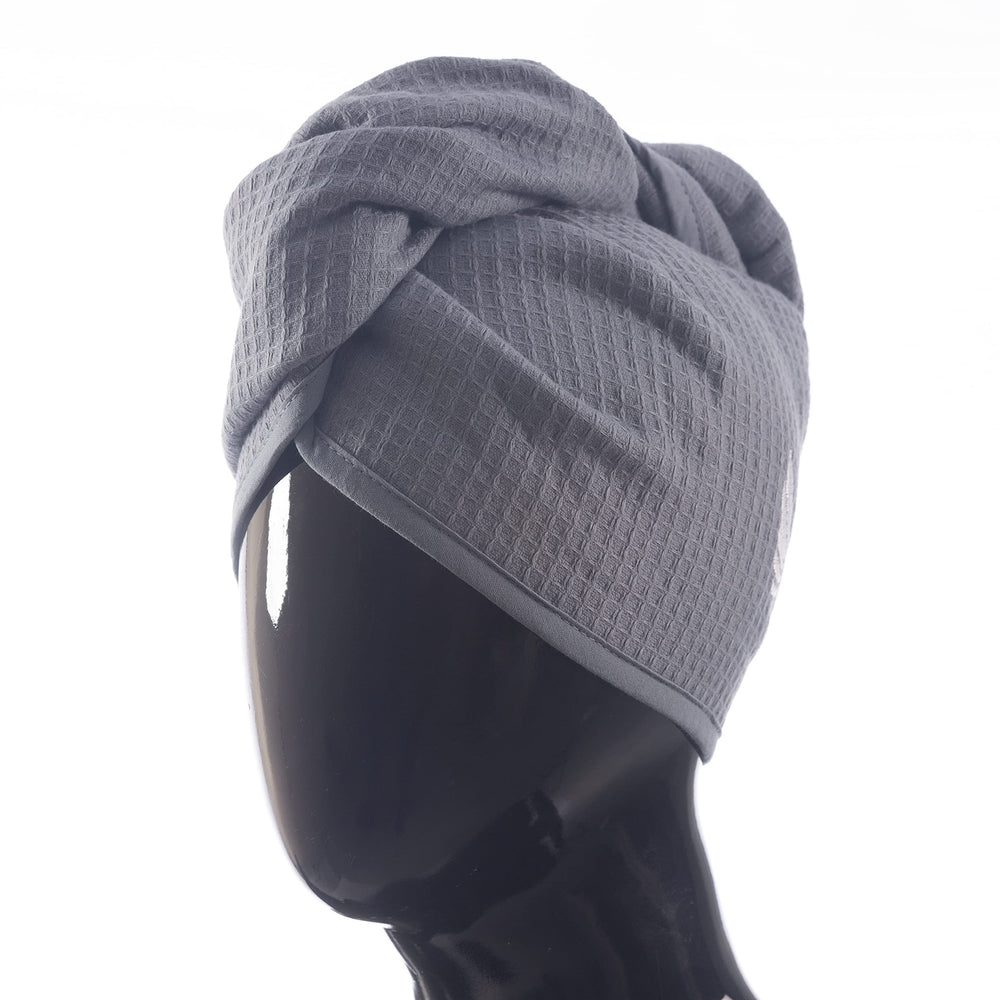 Selarus hair towel wrap demonstrating fast drying and high absorption
