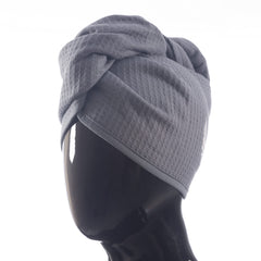 Selarus hair towel wrap demonstrating fast drying and high absorption