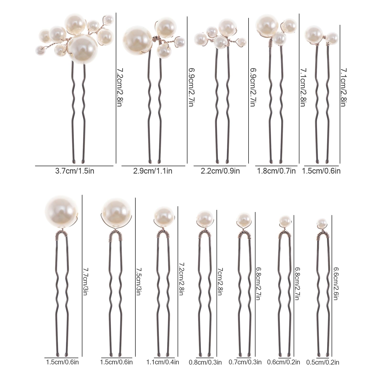 SELFCLOUD hair pins inspire various bridal hairstyle ideas