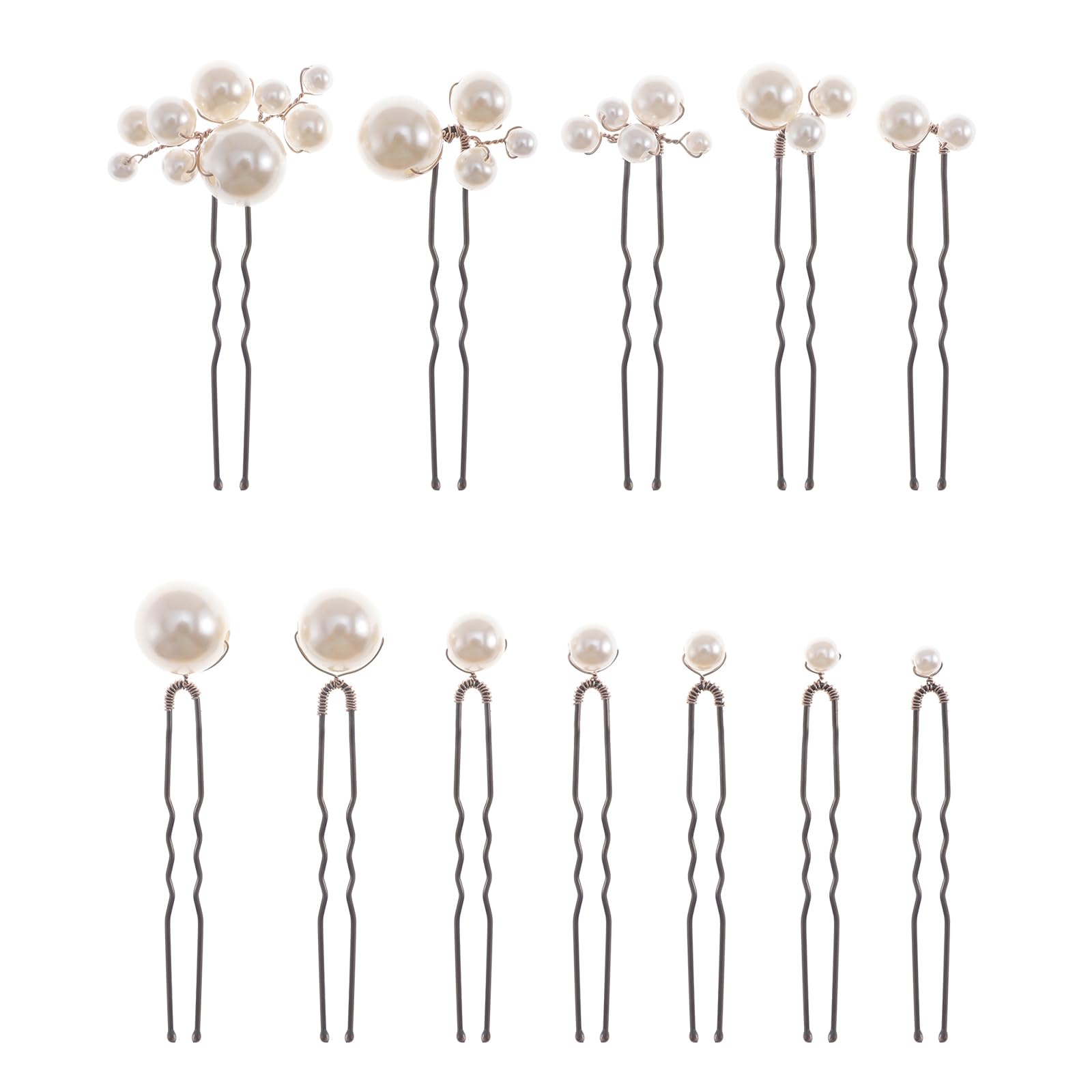 SELFCLOUD bridal pearl hair pin closeup for an elegant updo