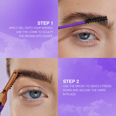 SELESTIA BEAUTY Laminatrix comb helps separate hairs for clean, defined brows.