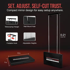 Self-Cut System 3 Way Mirror 360 view shows all angles for accurate styling.