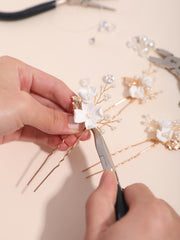 SELFCLOUD six-piece hairpin set features secure non-slip design ideal for bridesmaids