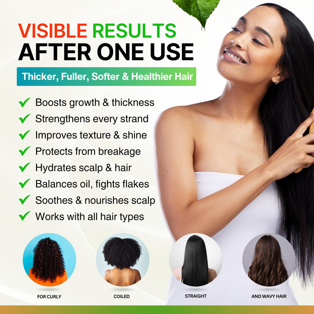 SELFWISE Batana Oil on-scalp shot hints quick uptake without greasiness.