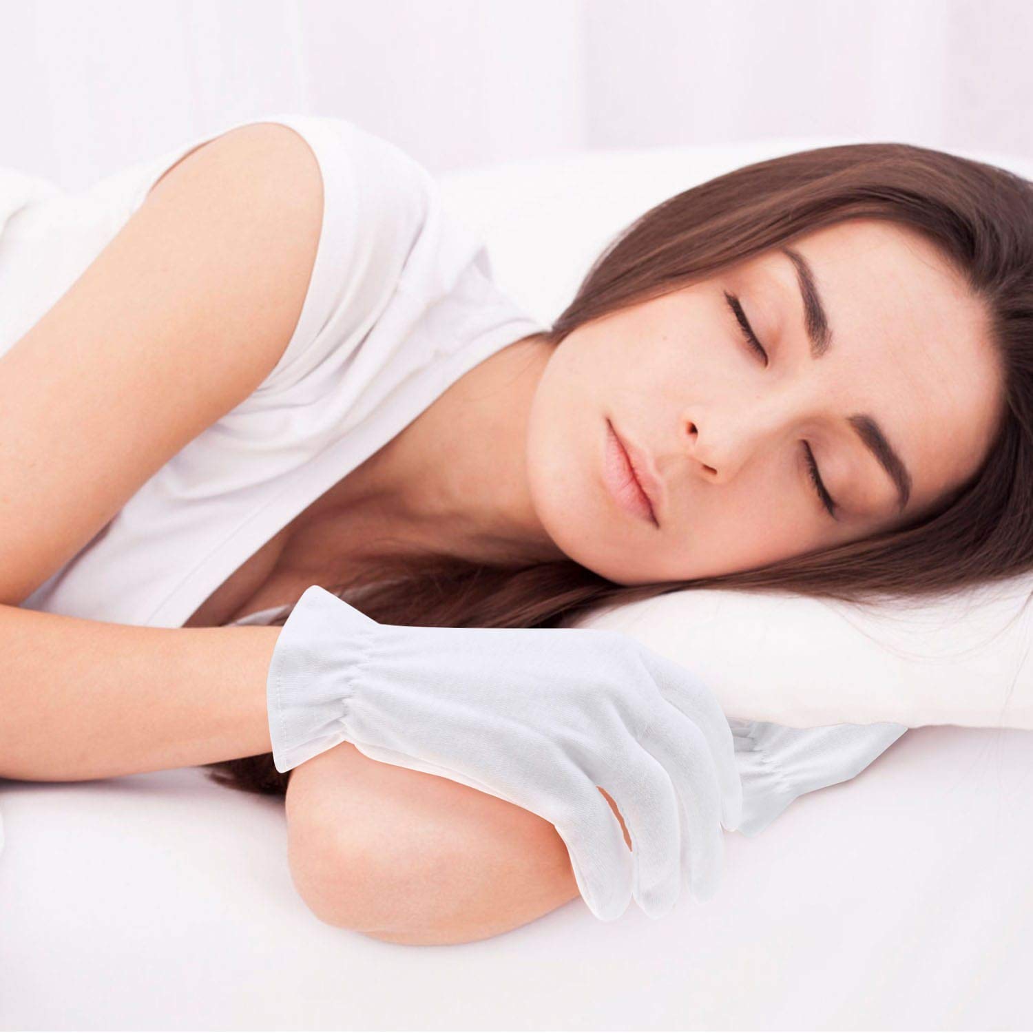 Selizo 10-pair-pack image shows organized cotton gloves set.