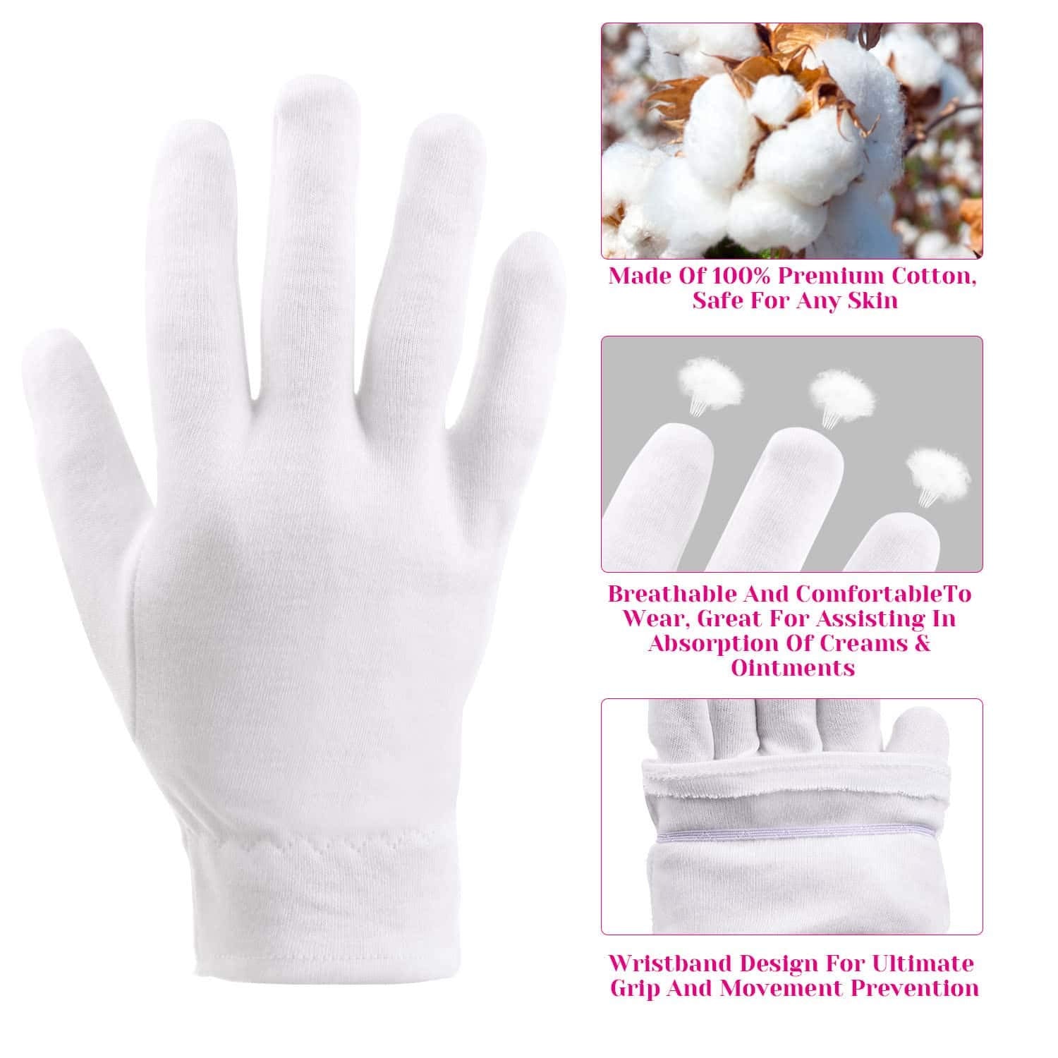 Selizo dry hands eczema-use gloves offer soothing wear for sensitive skin.