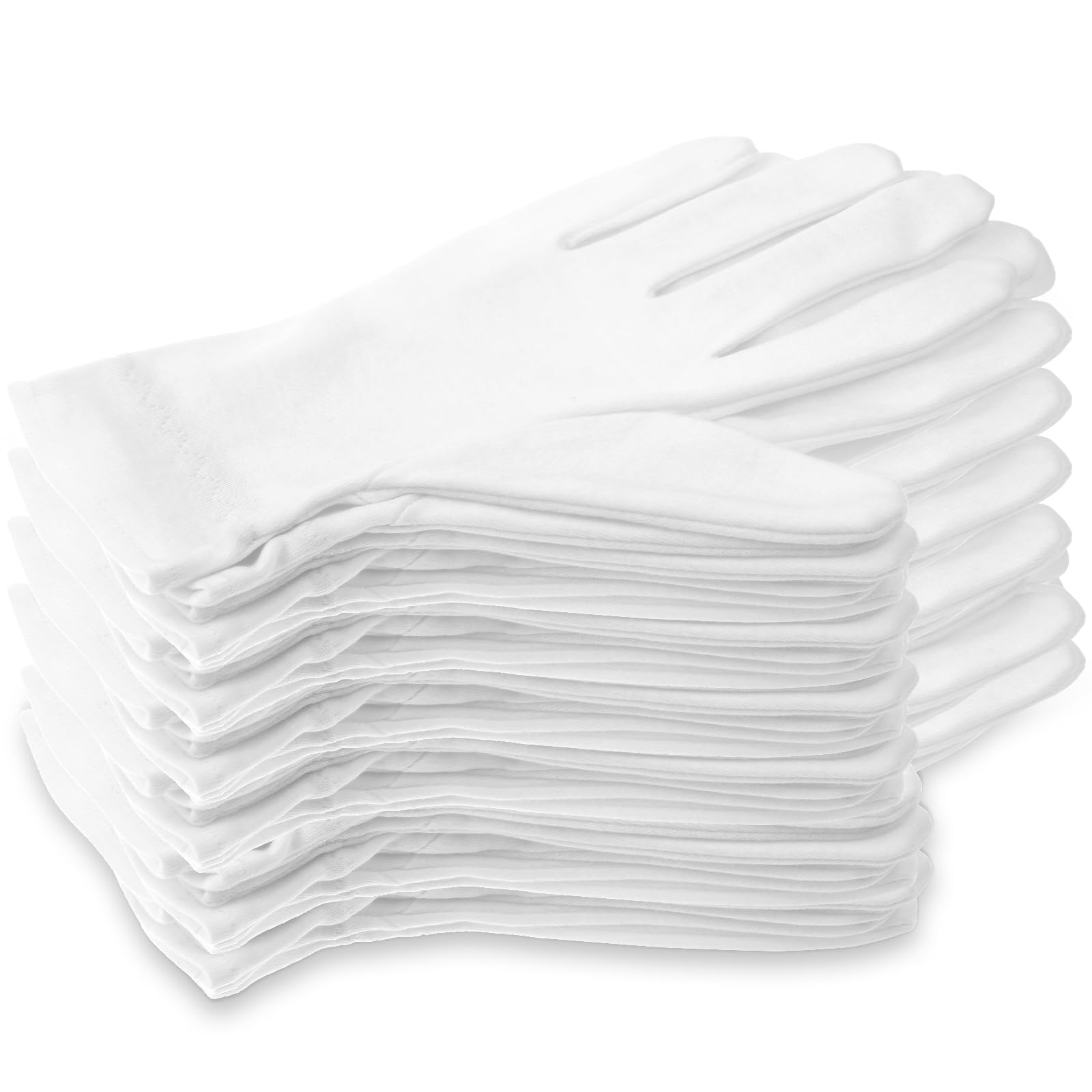 Guantes Selizo de algodón blancos para absorción de cremas durante la noche.