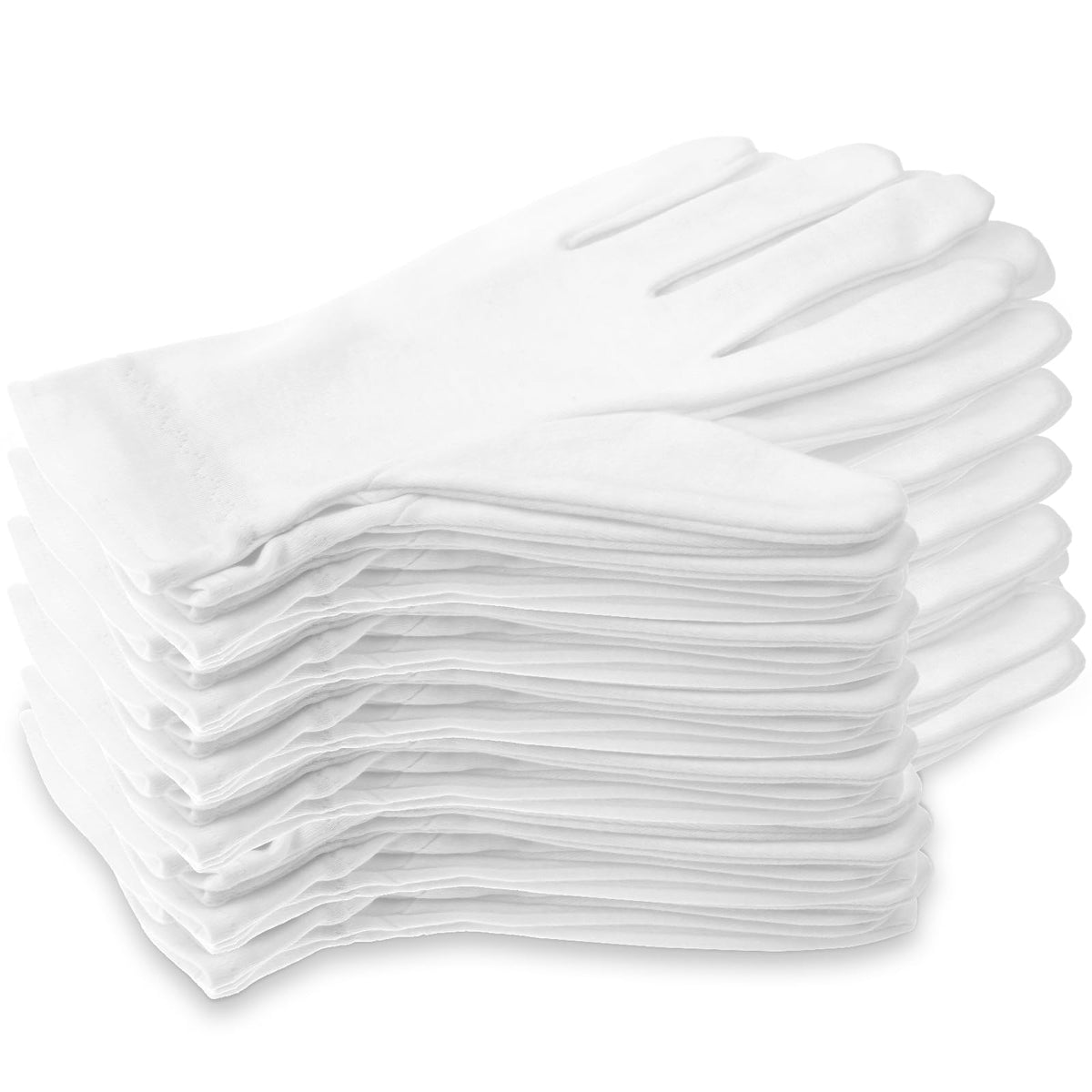 Guantes Selizo de algodón blancos para absorción de cremas durante la noche.