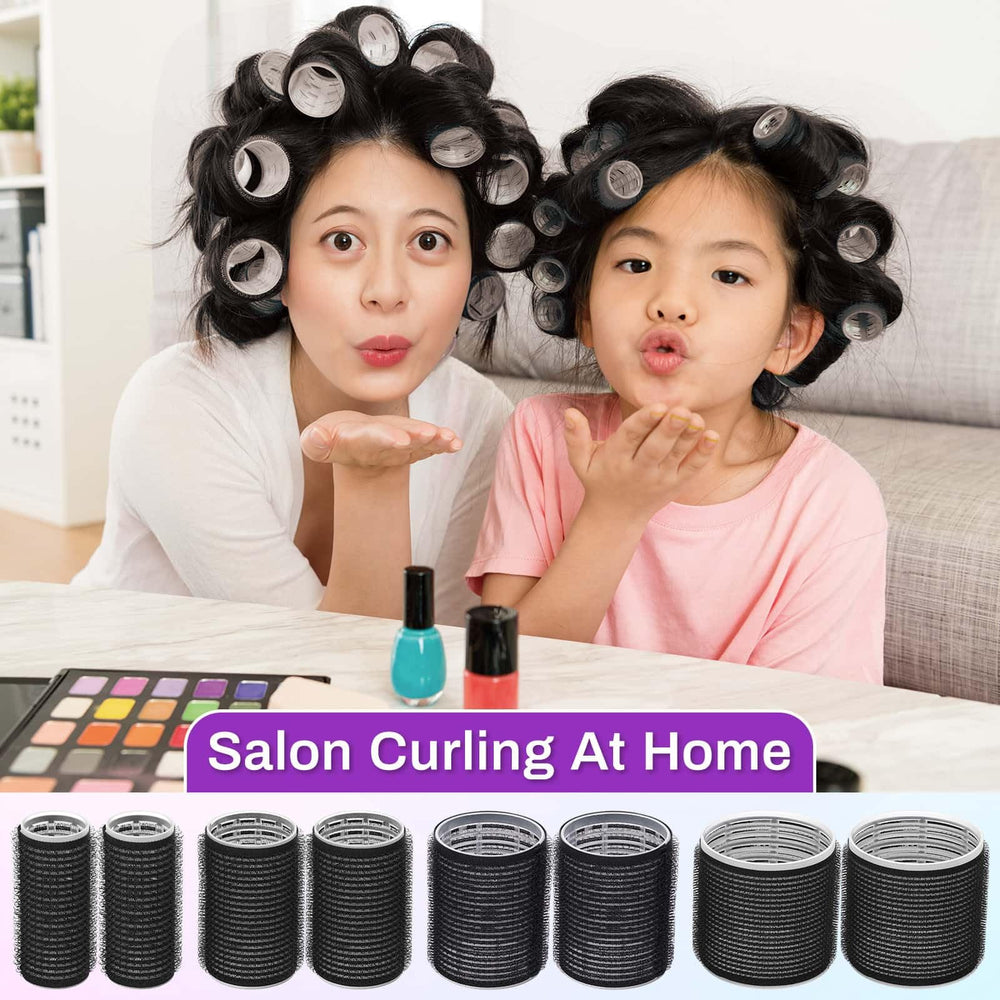 Selizo hair rollers clips inside pack securely hold sections for styling