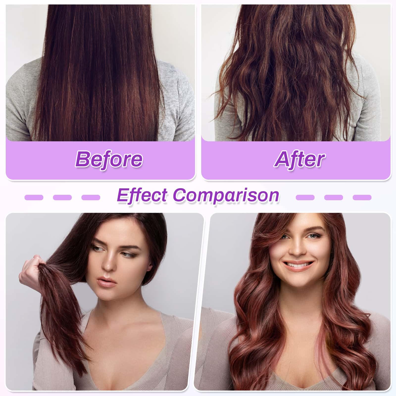 Selizo included comb supports neat sectioning during curling