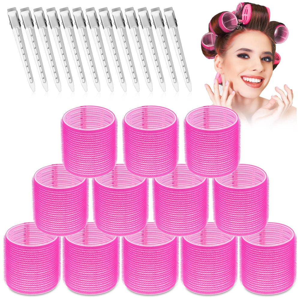 Selizo jumbo hair roller set image shows organized packaging for voluminous curls.