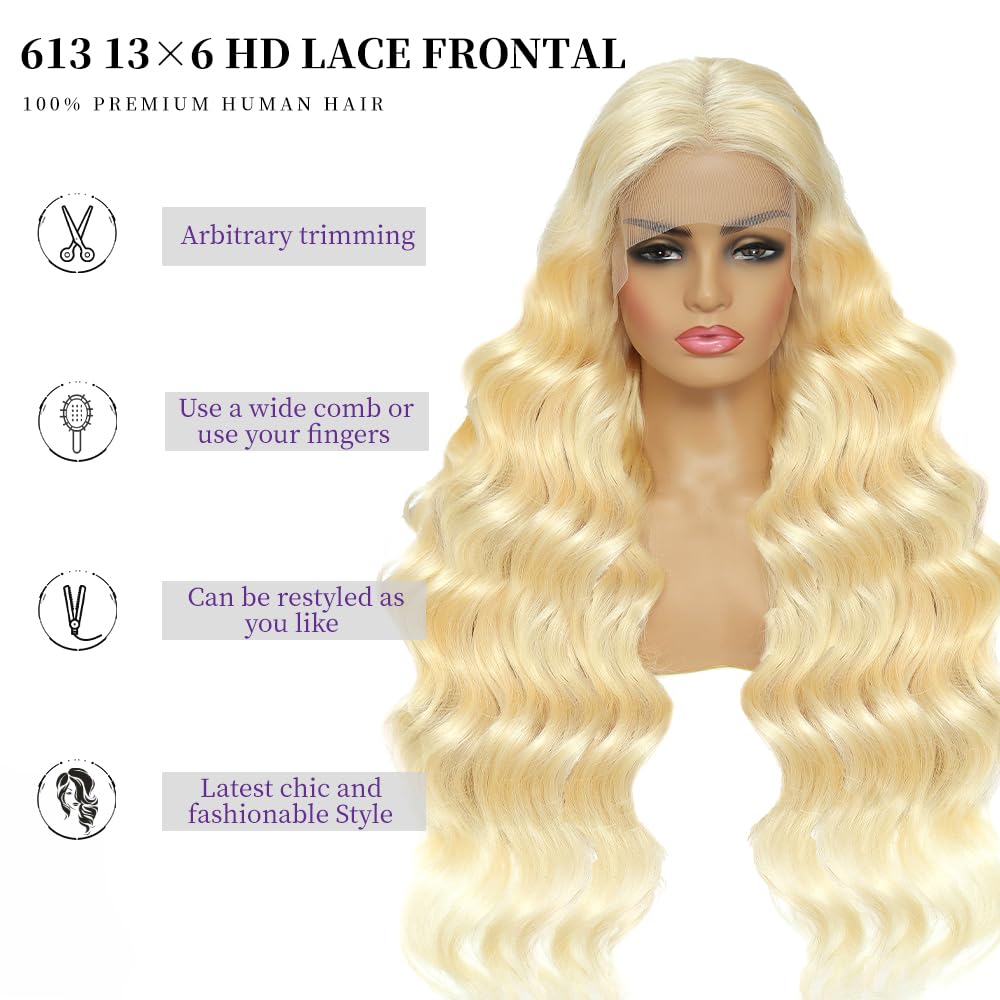 SEMANK 613 lace-front wig can be dyed or styled for multiple looks