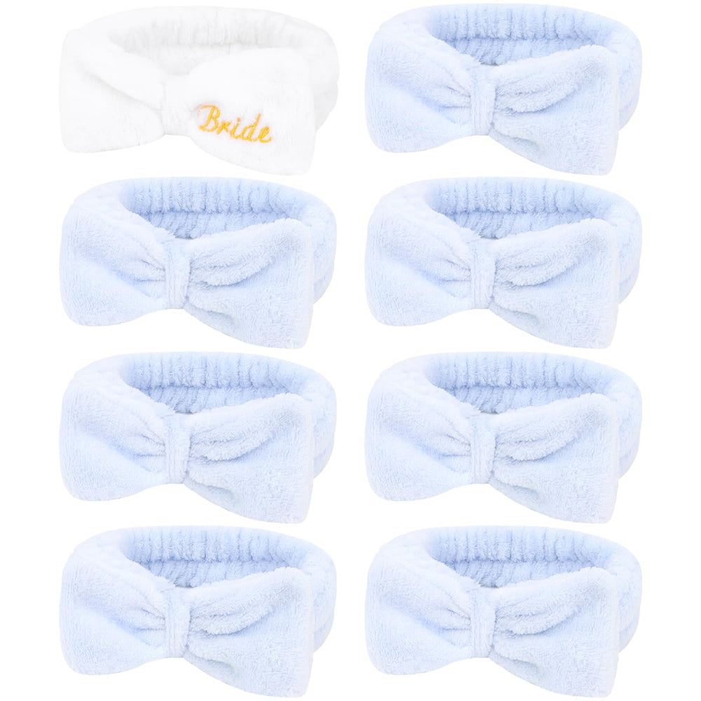 Semato bride headband white with gold embroidery, comfortable wedding-day prep
