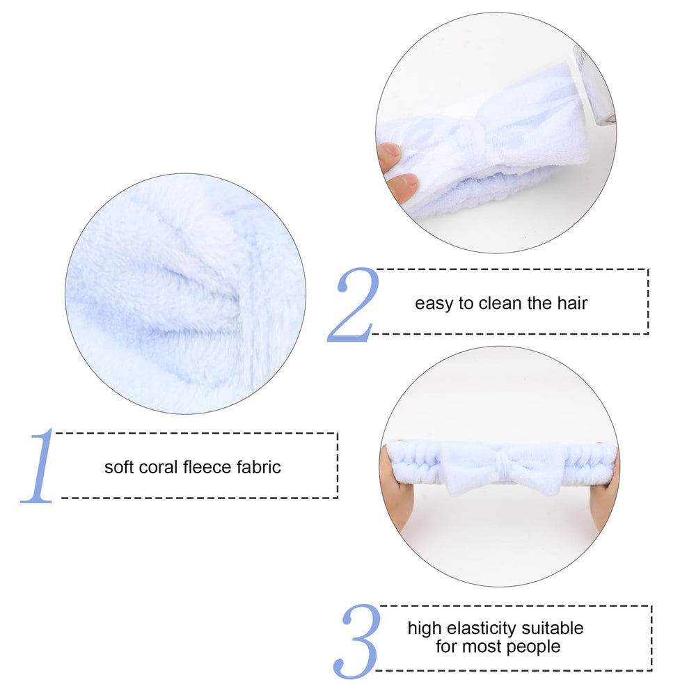 Semato blue bridesmaid headbands set, durable and soft for coordinated party photos